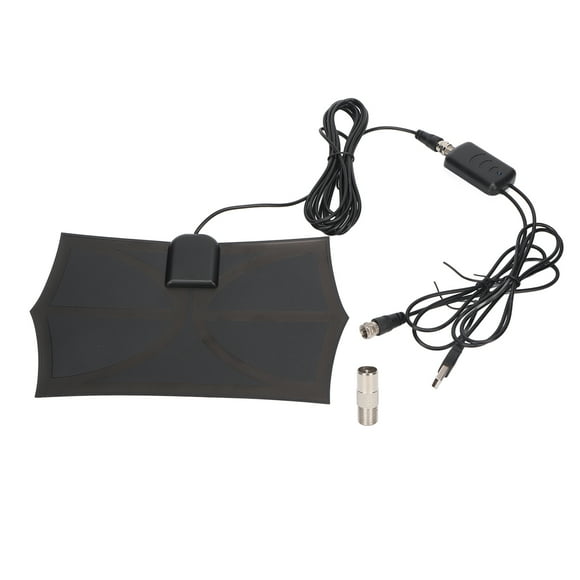 ZOUSSIQI TV Antenna Support 4K 1080p 300 Miles Range Indoor Outdoor Television Antenna for Fire Stick All Old TVs Black EL225#73385
