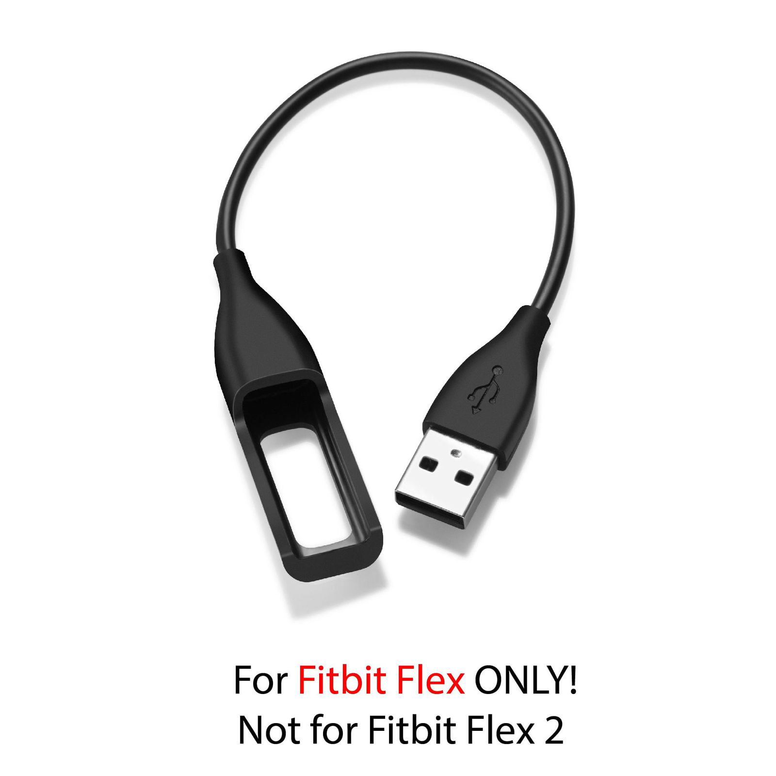 USB Charging Dock/Clip for Fitbit Flex 2 Black Original 7-inch 