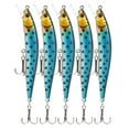 thumbnail image 1 of 5Pcs Artificial Simulation Minnow Long Shot Lure Bait with Treble Hook Fishing Accessory4#, 1 of 9