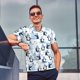 thumbnail image 4 of Balery Playful Penguins and Snowmen Camisa Polo de Hombre con Estampado, de Manga Corta y Tejido Medio, Camisa Tipo Golf Polo-Medium, 4 of 6