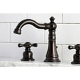 thumbnail image 4 of Kingston Brass  American Classic Two-Handle 3-Hole Deck Mount Widespread Bathroom Faucet Oil Rubbed Bronze Oil Rubbed, 4 of 5