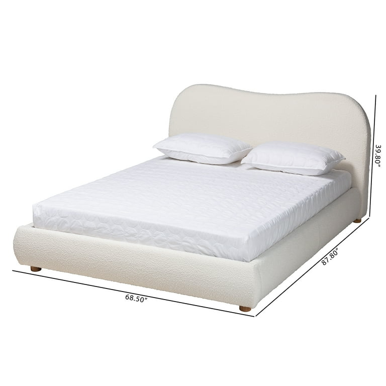 日本製 Baxton Studio Fabric Boucle Cream Modern Mid-Century Maya ゲームセンター・ゲームカード