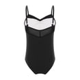 thumbnail image 3 of Hansber Gymnastics Leotards for Girls Sleeveless Camisole Leotard Ballet Dance Practice Ballerina Outfit Black 120, 3 of 6