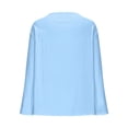 thumbnail image 4 of Ailaofu Tops for Women Cotton and Linen Brief Breathable Comfy Solid Color Short Long Sleeve Loose Casual T Shirt Blouse, 4 of 6