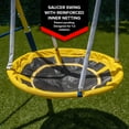 Sportspower Starlight Metal Swing Set with 2 LED Swings, Saucer Swing