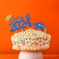 thumbnail image 7 of 2024 Graduation Cake Toppers - Eco-Friendly Reusable Sparkling Design (4Pcs), 7 of 7