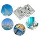 thumbnail image 2 of 4pcs M6 304 Stainless Steel Oblong Pad Eye Plate,marine Hardware Staple Hook Loop Banmo, 2 of 5