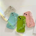 thumbnail image 5 of for iPhone Case,Cute Curly Wave Frame with with Heart Beaded Lanyard Camera Lens Protection Soft Shockproof Phone Case (Pink,iPhone 14 Pro Max), 5 of 5