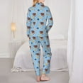thumbnail image 6 of Wukai Sea Turtle Print Women's Pajama Set - Soft Long Sleeve Sleepwear for Comfort and Style-XX-Large, 6 of 9