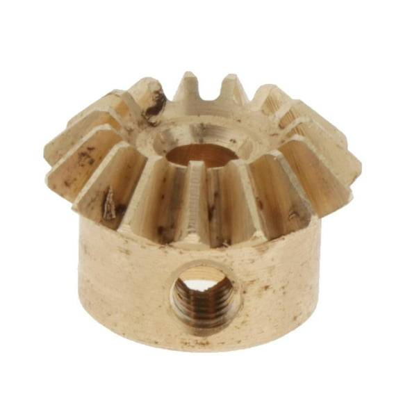 LOVIVER 0.8 module bevel gear 3 Up to 6 mm gear diameter bevel gear - brass, 3