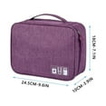thumbnail image 2 of Electronic Organizer Travel  Cable Organizer Cable Cord Bag Electronics, 2 of 2