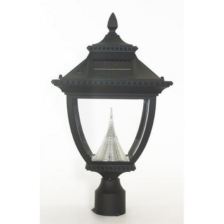 Gama Sonic Pagoda Eight-LED Solar 1 Light Post Light
