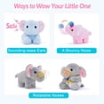 thumbnail image 4 of Elefante de peluche OUOZZZ con 4 elefantes bebés, 4 of 7