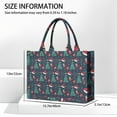 thumbnail image 3 of Large Capacity Tote Bag,Dark Blue Christmas Pattern Handbag Fashion Luxury Tote Bag,15.7"x13"x 5.1" Inches,Laptop Compatible, 3 of 6