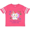 thumbnail image 3 of Inktastic My Great Aunt Loves Me- cute unicorn Boys or Girls Toddler T-Shirt, 3 of 5