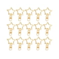 thumbnail image 1 of 24Pcs Alloy Key Holder Waist Hanging Key Holder Exquisite Star Shaped Car Business Keychain Metal Keyring without Case(Golden), 1 of 7