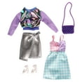 thumbnail image 5 of Barbie Fashions 2-Pack Clothing & Accessories Set Includes Iridescent Sweatshirt, 5 of 7