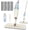 Beige, variant on PETGLE Dust Mop for Hardwood Floors: Microfiber Spray Mop for Cleaning | 3 Pcs Washable Reusable Pads, 1Pcs 400+ML Refillable Bottle, 360-Degree Swivel Mop, Red & Gray