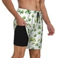 thumbnail image 2 of Kdxio St Patrick'S Day3 Print Men'S Swim Trunks With Compression Liner 7 Inch Inseam Quick Dry Swim Shorts, 2 of 7