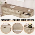 thumbnail image 6 of 12 Drawer Wood Dressers for Bedroom, Wooden Dressers for Adult Bedroom, Modern TV Stand Dresser for 65 inch TV, 61" Wide Chest of Drawers for Living Room, Closet, Hallway, 6 of 9