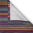thumbnail image 4 of Ambesonne Striped Valance Pack of 2, Retro Aztec Art, 42"X12", Teal Plum and Orange, 4 of 5
