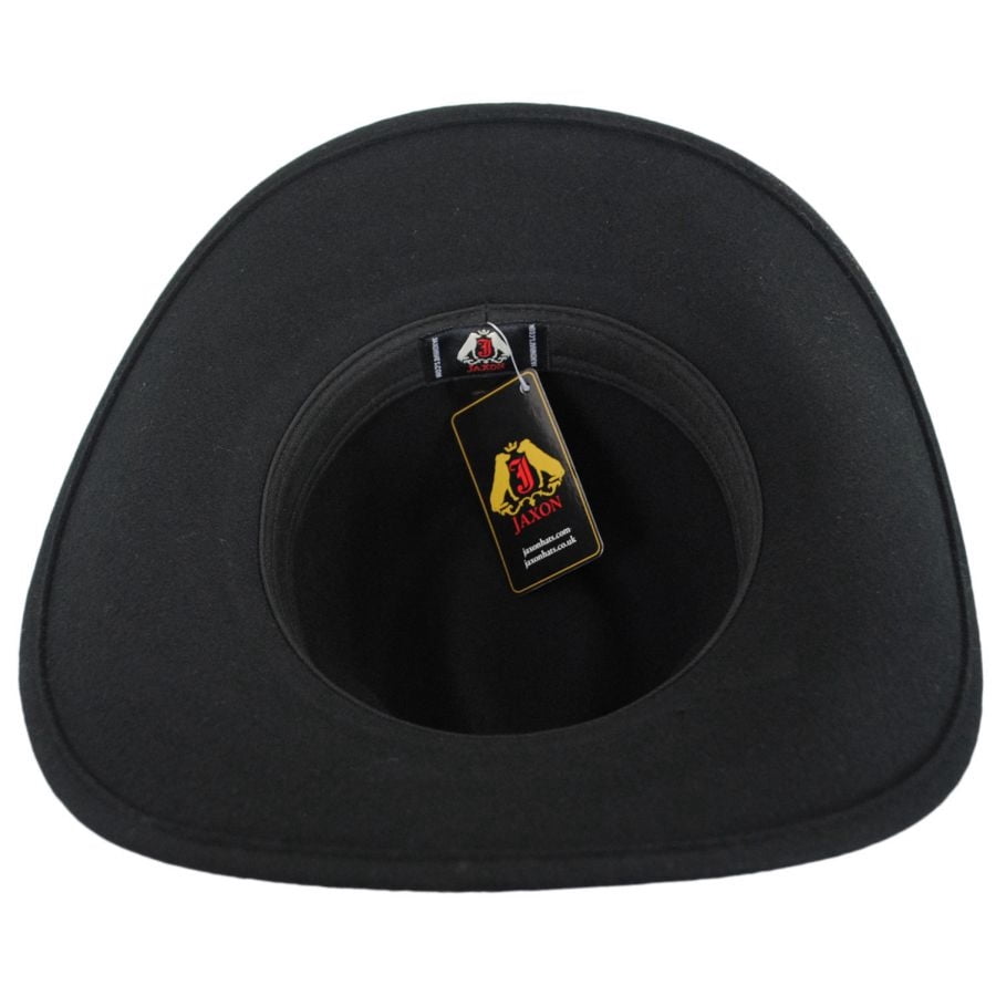 Wyatt Wool Felt Western Cowboy Hat - L - Black