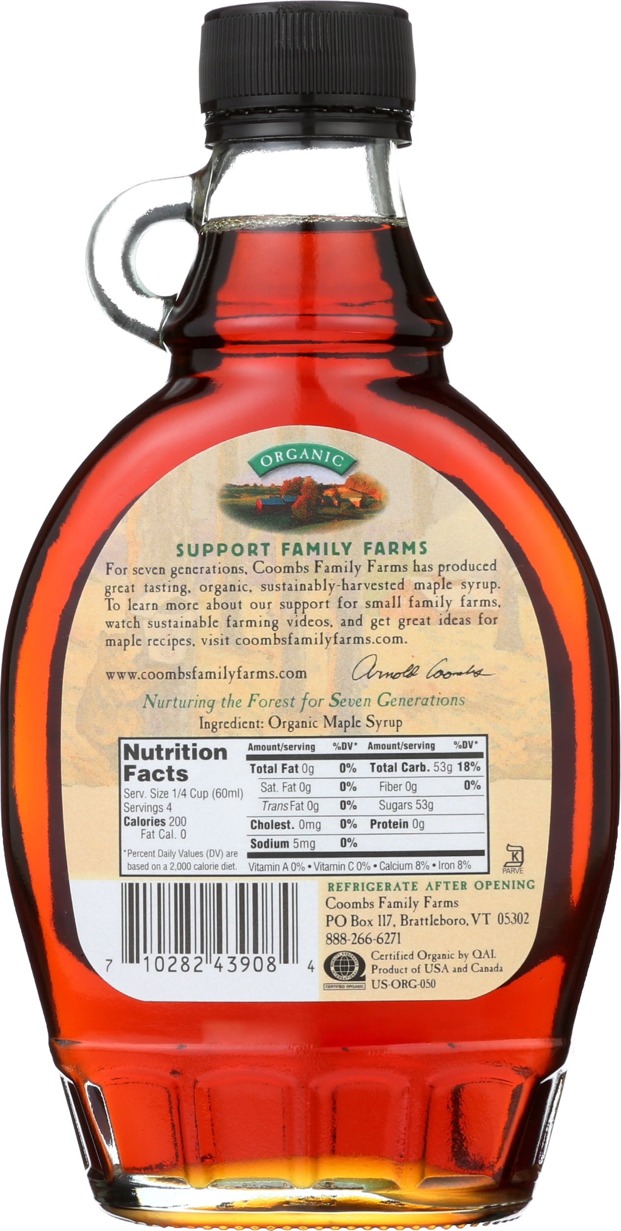 Pack of 12, Coombs Family Farms Organic Maple Syrup, 8 oz