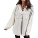 thumbnail image 4 of CORIRESHA Women's Winter Fashion Comfortable Large Size Knitted Long Sleeve Button Hoodie Cute Hiking Outfit, 4 of 4