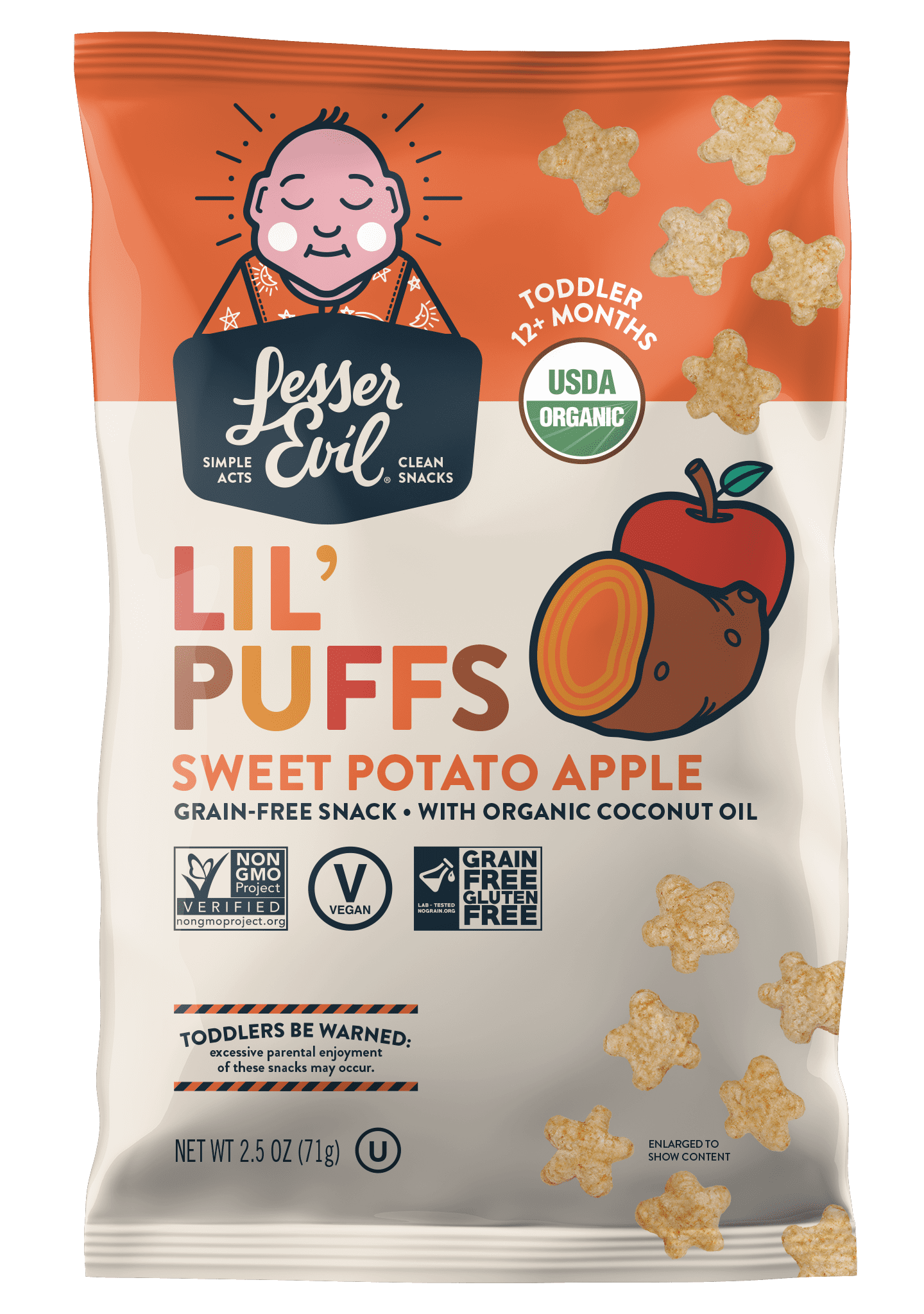 Lil' Puffs Sweet Potato Apple, 2.5oz