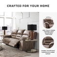 thumbnail image 6 of Signature Design by Ashley Stoneland Power Reclining Sofa in Fossil, 6 of 12