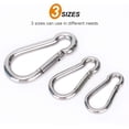 thumbnail image 3 of Spring Snap Hooks Carabiner - 304 Premium Stainless Steel Heavy Duty Clips Assorted Sizes, 3 of 6