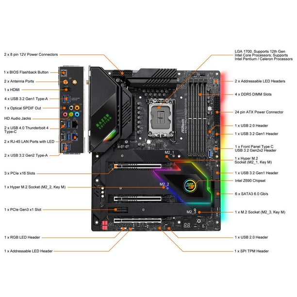 Asrock Z690 taichi razer edition マザーボード ASRock Z690 Taichi Razer Edition Review: Less Zen, More RGBs