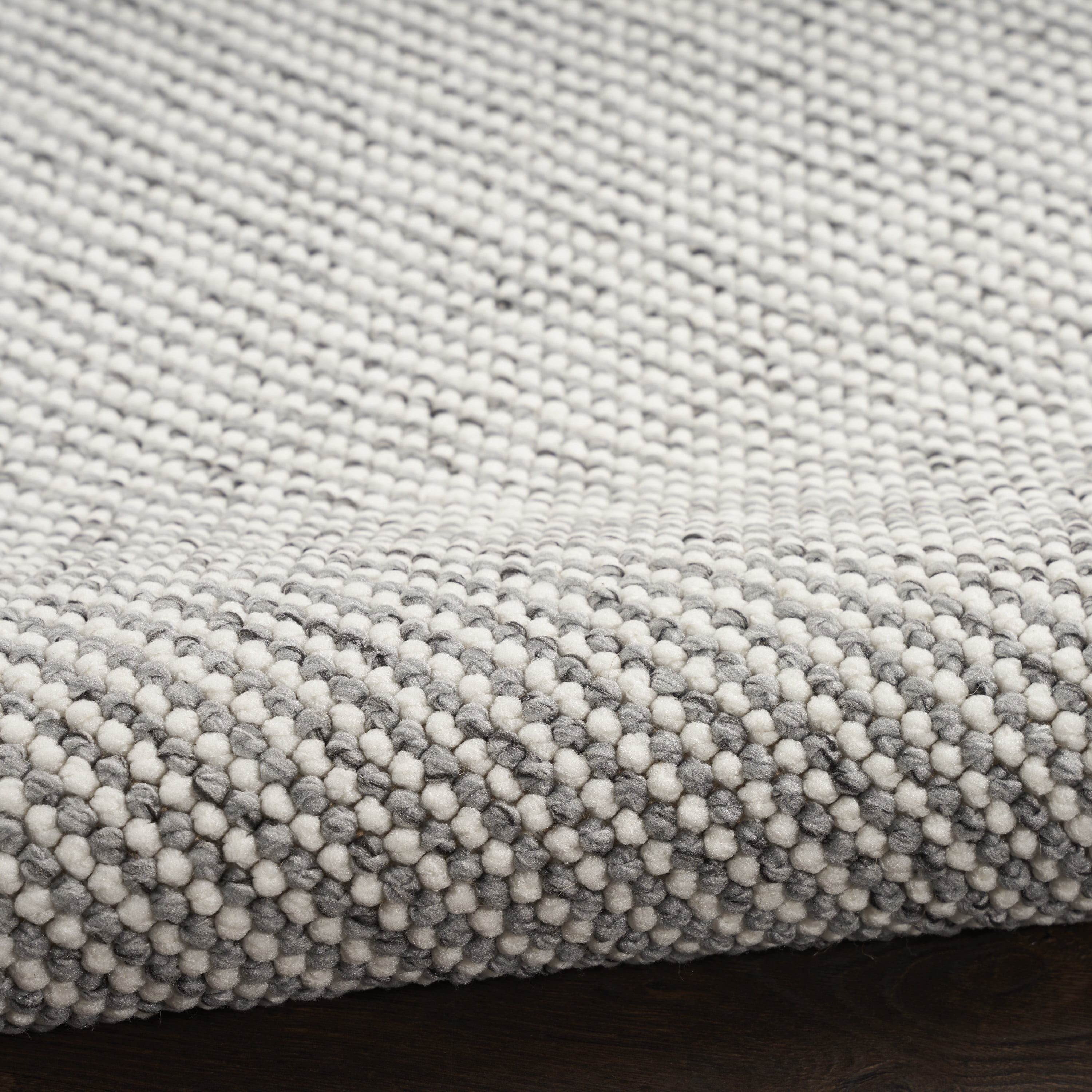 Nourison Textured Home All-over design Ivory Grey 3'11" x 5'11" Area Rug (4x6)