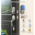 thumbnail image 6 of Veise Built-in WiFi Fingerprint Smart Lock, App Remote Control, No Hub Needed, Keyless Entry, Front Door Smart Deadbolt, Digital Keypad, Auto Lock, IP55 Waterproof, BHMA Grade 3, Satin Nickel, 6 of 9