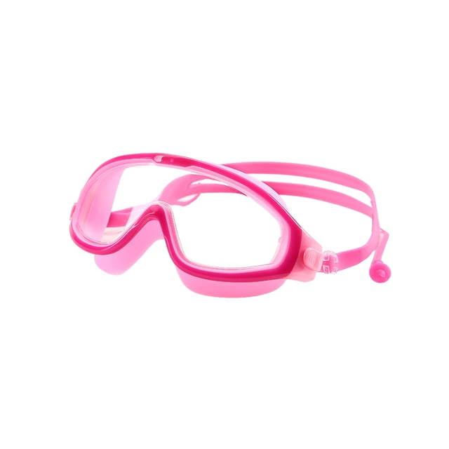 Toystoory Gafas de natación para niños Correa de vista amplia Gafas para niños Unisex Kayak Gafas portátiles para exteriores con tapones para Deportes acuáticos Rosado