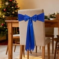 thumbnail image 6 of RBCKVXZ Ties-free Chair Sashes Decorative Bow Chair Ribbon Bows Elastic Chairs Cover Band Back Sashes Ties for Wedding Party Ceremony Reception Events Banquet Restaurant Kitchen Decor(Blue), 6 of 6