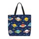 thumbnail image 1 of Balery Planets and Stars Bolsa de Mano para Mujeres con Cremallera, Bolsa de Gimnasio con Compartimentos, Bolsa para Laptop, Bolsa para Trabajo, 1 of 7