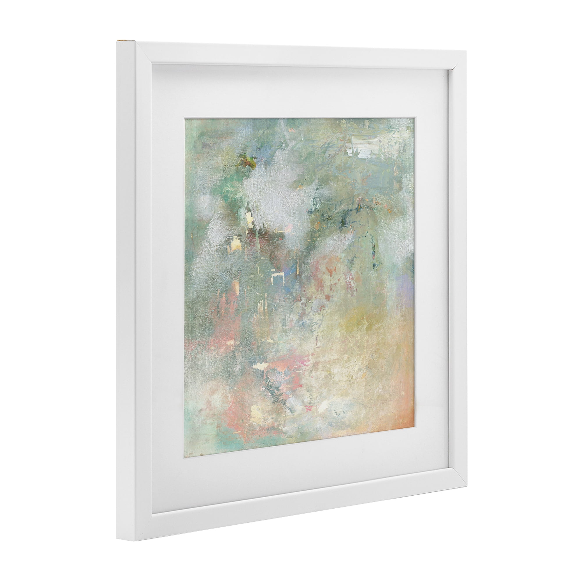Stupell Industries Ethereal Brushstroke Harmony White Framed Print Under Glass, design by Carol Robinson