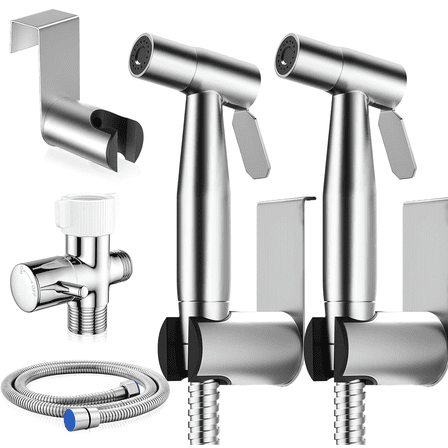 2Pack Handheld Bidet Sprayer for Toilet, 7/8" Stainless Steel Toilet Bidet Sprayer
