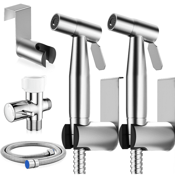 2Pack Handheld Bidet Sprayer for Toilet, 7/8" Stainless Steel Toilet Bidet Sprayer