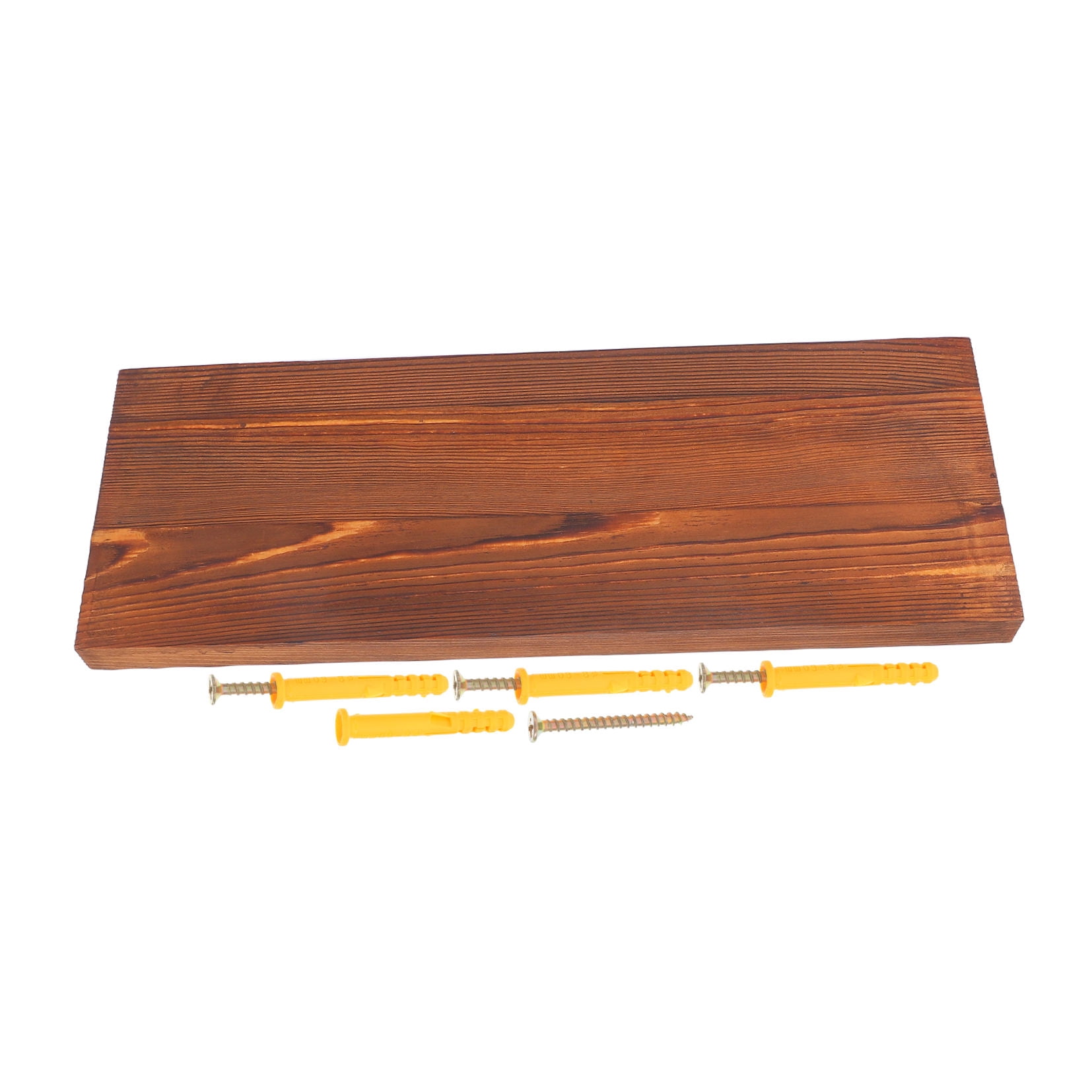 SKISUNO Floating Storage Shelves Modern Wood Organizer for Home Use in Brown 1Pcs