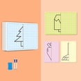 thumbnail image 2 of XFGOU Graphics Sketchpad Toys and Hobbies 10ml Scribbledo XY Graph Lap Boards 9” X 12” For Student And Classroom Use Math White Board Double White Board Education, 2 of 4