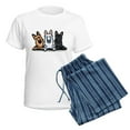 thumbnail image 5 of CafePress - German Shepherd Trio Women's Light Pajamas - Women's Short Sleeve Print T-Shirt and Pants Light Cotton Pajama Set, 5 of 7