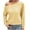 Yellow, variant on cfhntfmh Women Dressy Casual Tops Trendy One-Shoulder Long Sleeve Tunic Blouses Breathable Cutout Pullover Shirts