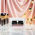 thumbnail image 2 of Transparent Mini PVC Makeup Bag Small Clear Plastic Cosmetic Organizer Bag Pouch with Snap Closure Cosmetic Bags for Vacation Travel, Bathroom Cosmetic Bags and Cases Tools and Accessories(S), 2 of 8