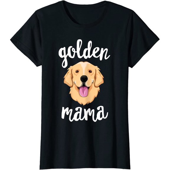 Golden Retriever Mama T-Shirt for Women Mother Dog Pet Gift T-Shirt