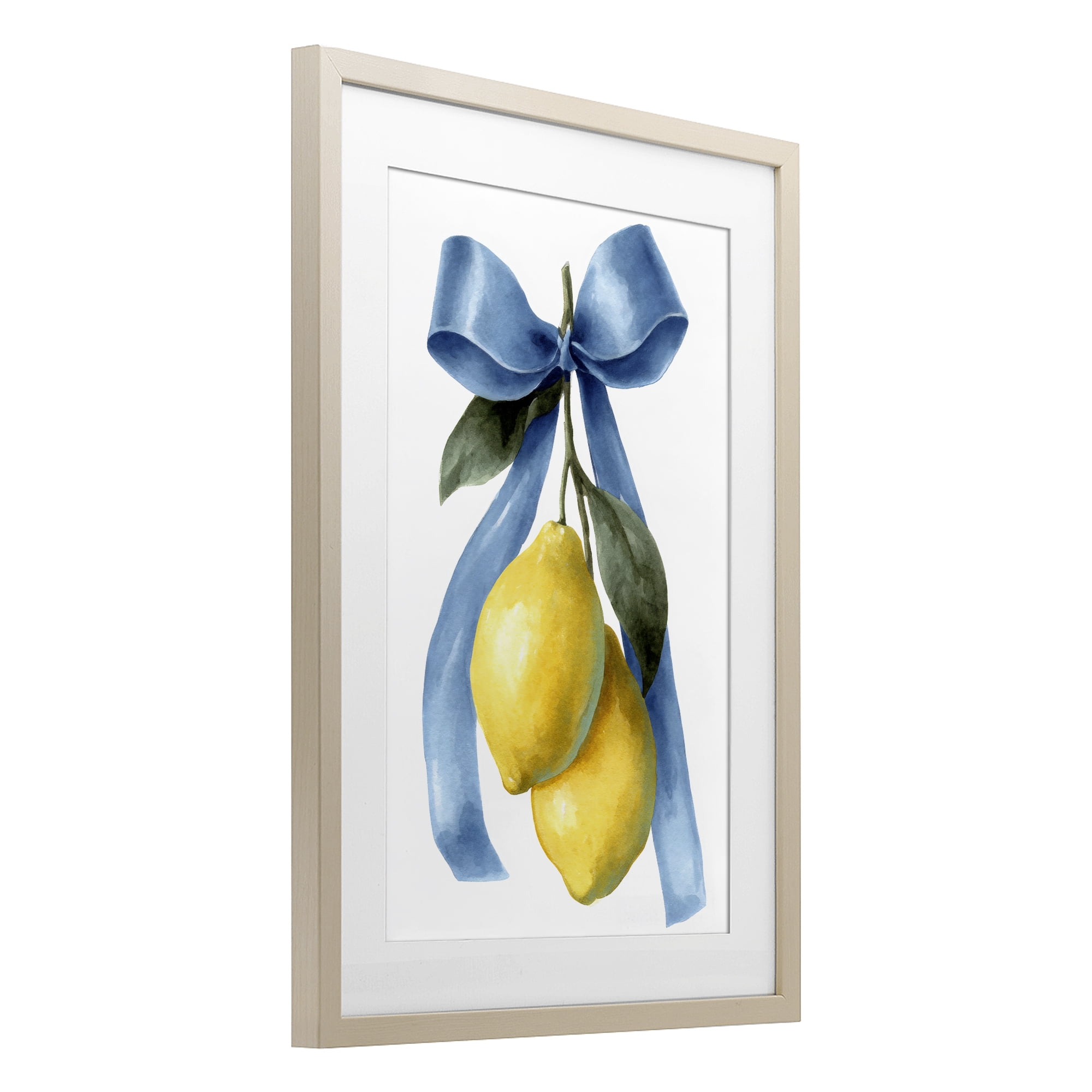 Stupell Industries Sweet & Sour Lemons Birch Framed Print Under Glass, design by Petal Prints Design