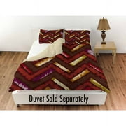 Thumbprintz Chevron Ikat Spice Standard Sham, 30" x 22"
