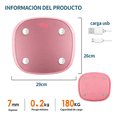 thumbnail image 2 of Báscula Electrónica Bluetooth Inteligente De Baño Malubero Rosa, 2 of 3