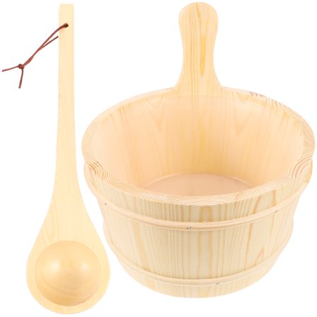 UPGRATOR 1 Set Health Sauna Room Bucket Beige for Hotels